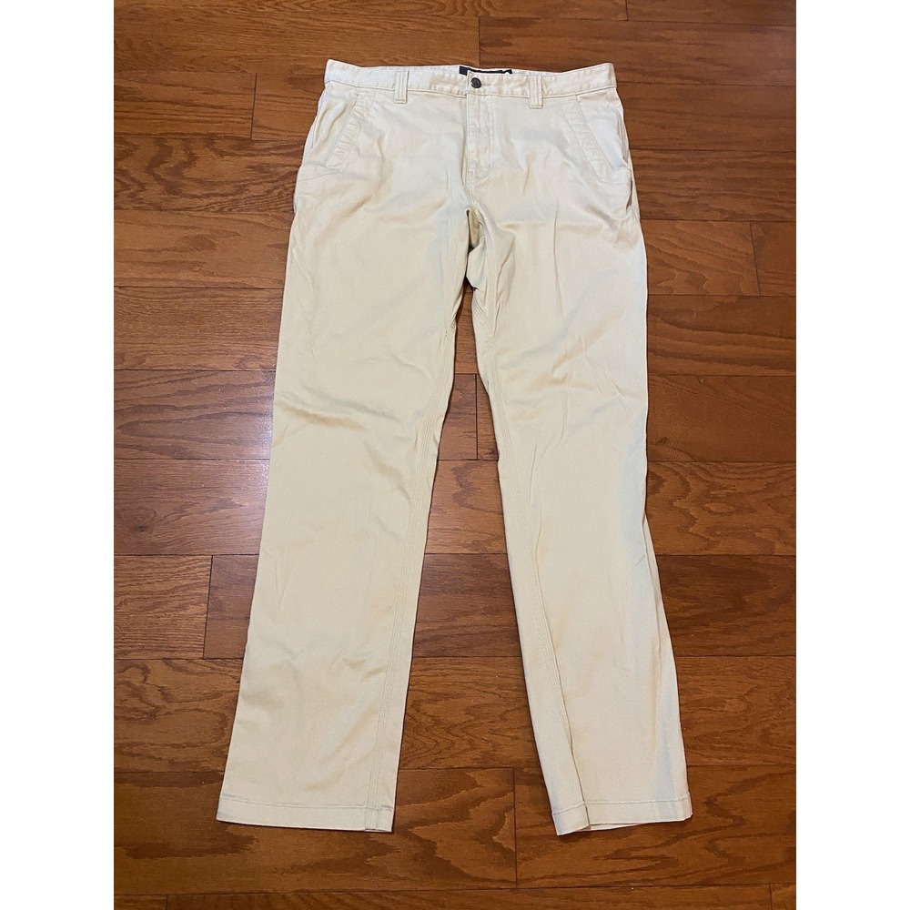 Mountain Khakis‎ Modern Fit Beige Chino Pants Cotton Mens 36x34 Stretch EUC